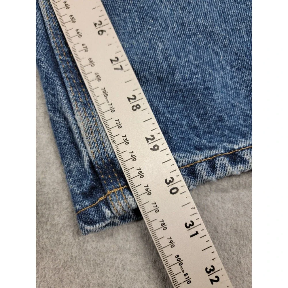 Carhartt Jeans Mens 36 34x30 Straight Regular Blue Cotton Workwear B480 DVB Fade